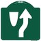 Signmission Beware Of Curb Graphic Heavy-Gauge Aluminum Architectural Sign, 18" x 18", GW-1818-9993 A-DES-GW-1818-9993 - alternate 1